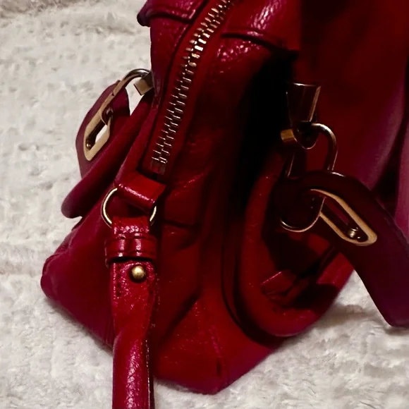 Chloe Paraty Red Leather Handbag - Picture 7 of 16
